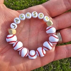 Custom Baseball Mom bracelet
